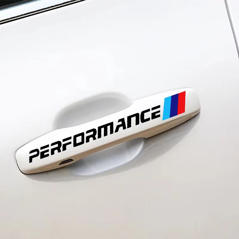 BMW M PERFORMANCE samolepka na kliku dveří 4 kusy - černá